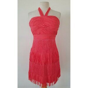 Point Salmon Party Dress Sized Small